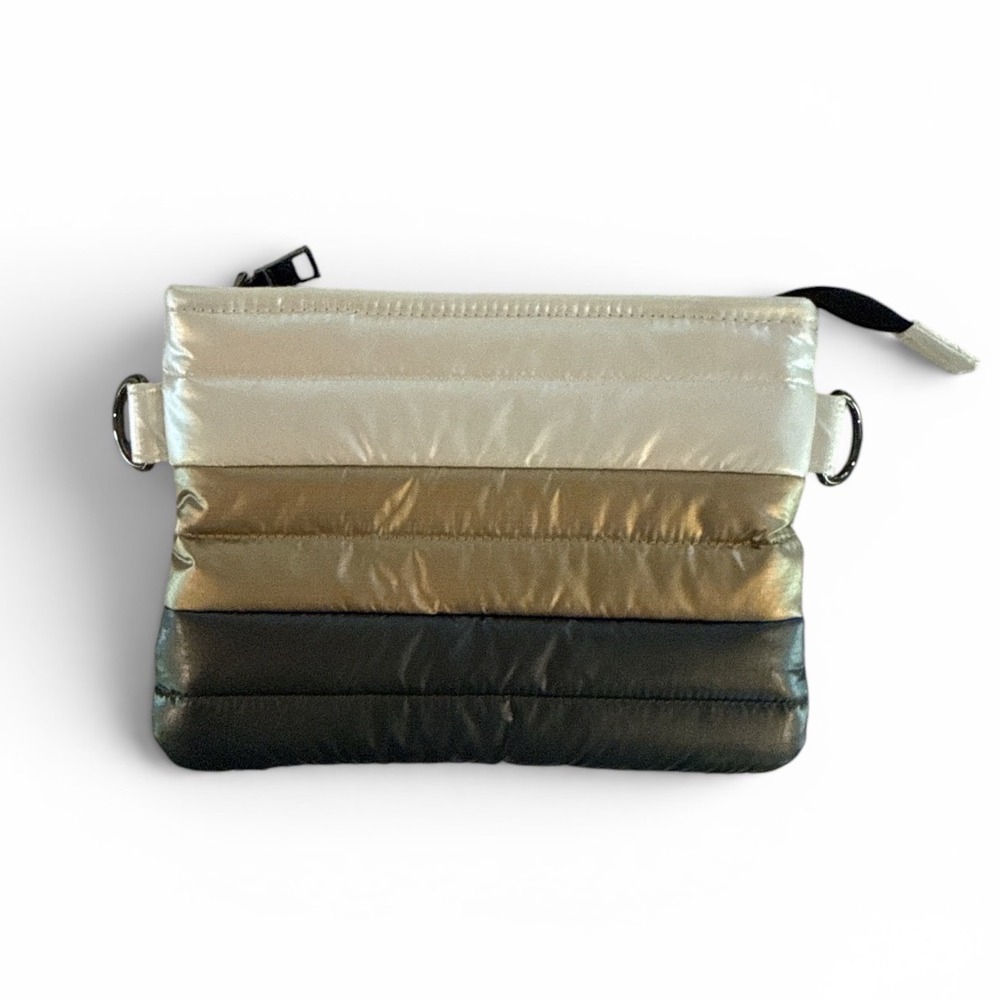 Think Royln Metallic Puffer Pouch